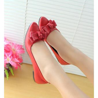 Arlaine Mirage Flat Shoes [Red]  