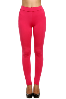 ASTAR Women Stretch Casual Skinny Leggings (Rose Red)ï¼ˆï¼‰  