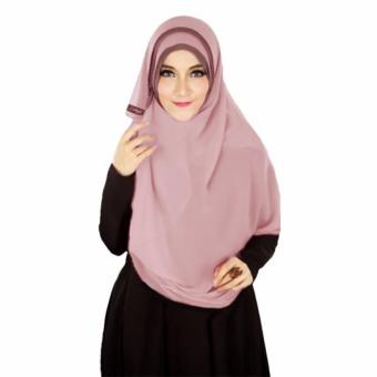 Athalia Hijab Kerudung Semi Instan - dusty pink  