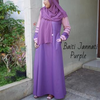 AYUDIA INDONESIA BAITI JANNATI PURPLE, ABAYA / MAXI DRESS / GAIS SYAR'I / GAMIS WANITA / GAMIS BUSUI  