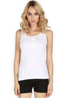 Azone Stretch Sleeveless Tops (White)   