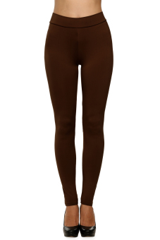 Azone Women Stretch Casual Skinny Leggings (Brown)     