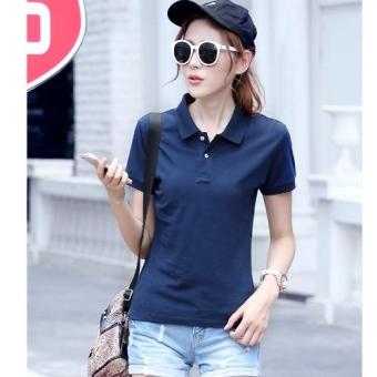 Azure Fashion Polo Wangki - Navy | Polo Shirt Wanita | Lacost  