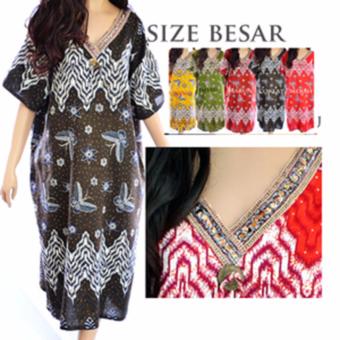 Baju Tidur Daster Batik jumbo Big size Rayon XXXL Gaya India LD17  