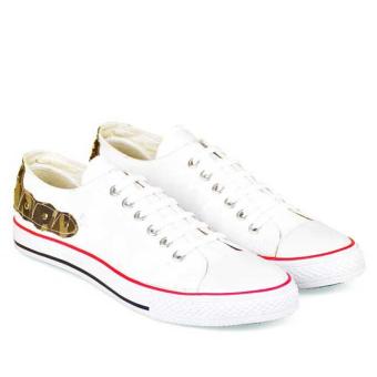 Baraya Fashion Java seven sepatu Kets Sneaker Pria JSA 556 Sintetis Putih  