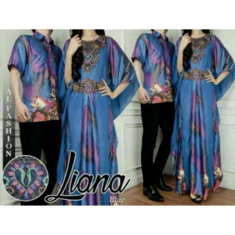 Batik Liana Couple Ez - Biru  