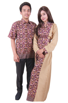 Batik Putri Ayu Solo Sarimbit Batik SRG108-Cokelat  