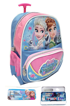 bgc disney frozen fever elsa 2 kantung 3d timbul bahan saten tas troley anak sekolah tk bgc disney frozen fever elsa 2 kantung 3d timbul bahan saten tas troley anak sekolah tk