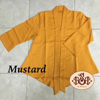 BILY SHOP BALI Kebaya Kutubaru Kupu Lengan 7/8 Mustard  