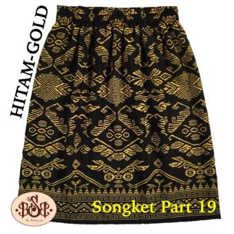 Bily Shop Bali Rok Songket Part 19 Hitam-gold  