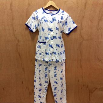 BKH Baju Tidur Dewasa Celana Panjang / Babydoll Dogge (BLUE)  