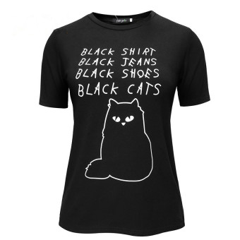 Black Shirt Jeans Shoes Cats Pastel Goth Grunge Goth Tumblr Clothing Kawaii Hipster Punk Indie Homies Cute Emo Instagram Kitten (Intl)  