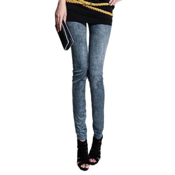 Blackhorse Women Jeggings Skinny Pants Elastic thin pencil jeans leggings One Szie-Blue - intl  