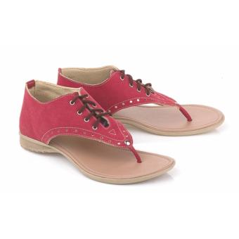 Blackkelly sandal wanita 85-pink cream  