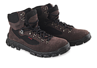 Blackkelly Sepatu Kulit Boots Pria - Adventure Dark Brown  