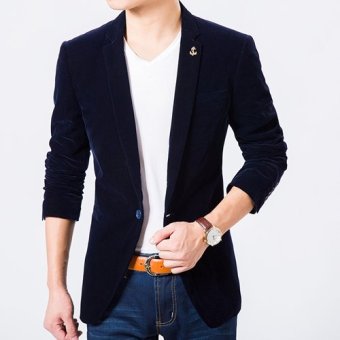 Blazer Pria - Jas Pria Navy Style - Hitam  