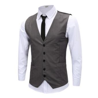 Blazer Pria - Vest Rompi Premium - Grey  