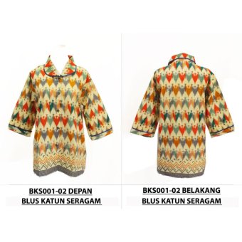 Blus Batik Seragam Wanita BKS001-02WM  