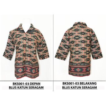 Blus Batik Seragam Wanita BKS001-03WM  