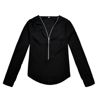 blusas women tops blusas femininas 3XL 4XL plus size chiffon blouse ( black) colors LM-WT0001 - intl  