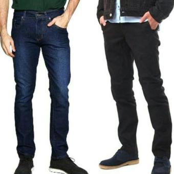 Bohel Celana Jeans Regular Pria Men's Panjang - Hitam [Black]  