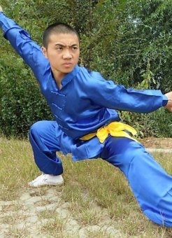 Breathable Taichi Kungfu Suit(Blue)  