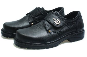 BSM Soga BRD 749 Sepatu Low Cut Boots/ Formal/ Kerja Pria Kulit Asli - Elegan - Hitam  