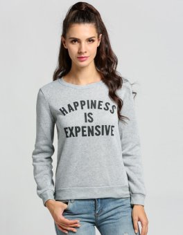 C1S Letter Print Sweats (Grey) - intl  