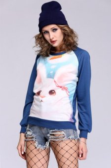 C1S Printed Sweatshirt Hoody Tracksuits Pullovers Top (#1) - intl  