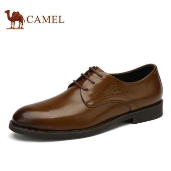 Camel Men's Point Toe Business Derby Shoes Lace-ups Dress Shoes(Brown) - intl  