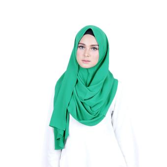 Cantik Kerudung Sheefa Long Nadine Plain-emerald green  
