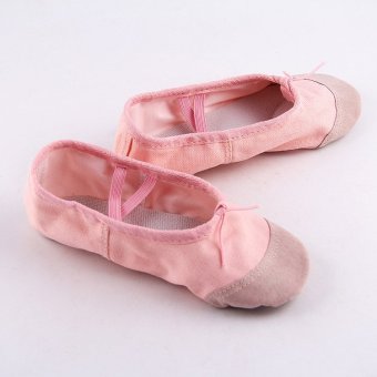 Canvas Slippers Pointe Dance Gymnastics Child Adult Ballet Dance Shoes-EU size 24 - intl  