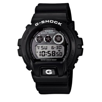 Casio G-Shock selai serbi The Man - Hitam - tali karet - DW-6900BW-1  