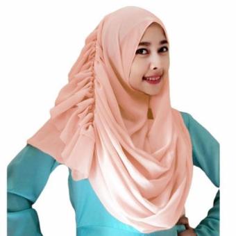 Cassanova Hijab Kerudung Semi Instan - Peach  