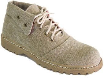 Cassico Ca 136 Sepatu Boots Wanita - Kanvas - Tpr Outsole - Modis Dan Keren - Krem  