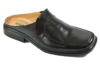 Cassico Ca 288 Sepatu Selop/ Bustong Pria - Leather - Tpr Outsole - Nyaman Dipakai - Hitam  