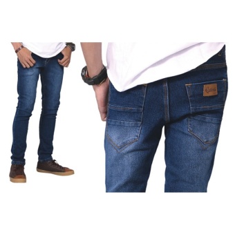 Catenzo Celana Jeans Pria Denderloon BE 045 - Biru  