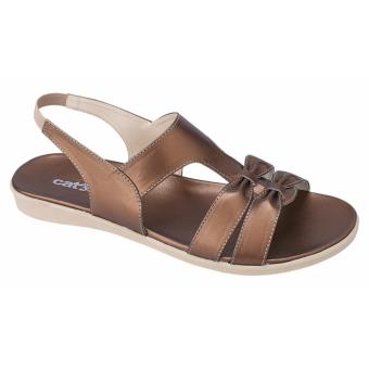 Catenzo Sandal Ankle Strap Wanita Winny RY 051 - Coklat  