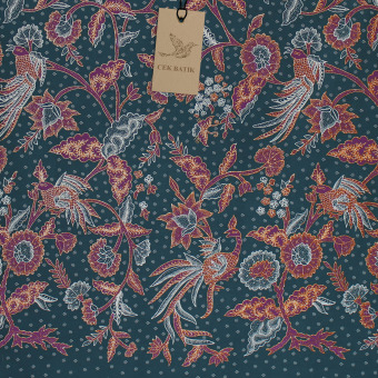 Harga Cek Batik Kain Batik Burung Dengan Kombinasi Warna Motif