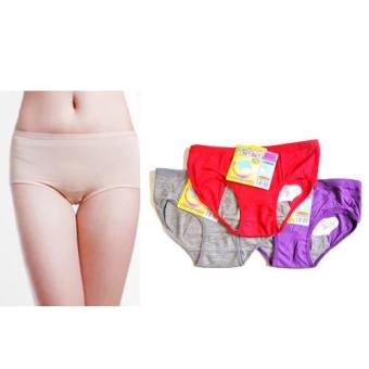 Celana Dalam Wanita Khusus Menstruasi - Isi 3 Pcs Mix Warna  