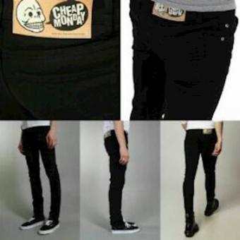Celana Jeans Sliffit Denim Hitam / Celana Panjang Pria Jeans Black  