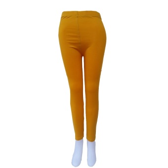 Celana Wanita Legging Polos Kuning - Standar dan Jumbo  