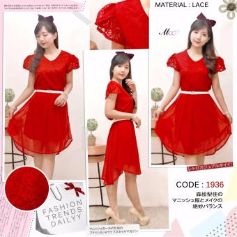 Chaky Shoppe - 1936 - Dress Midi [ Red ]  