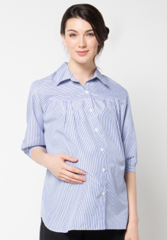 Chantilly Button Down Shirt 21002-Stripe blue  