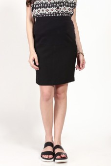 Chantilly Half Bump Mini Skirt Black 11003  