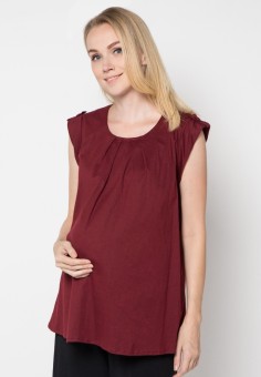 Chantlly Maternity Top Annie 21010-Maroon  
