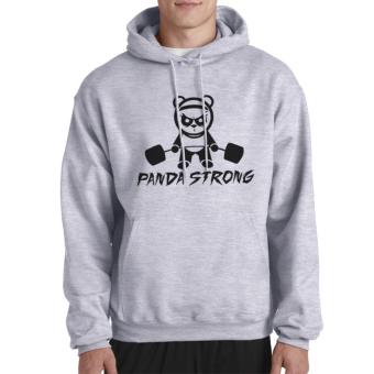Clothing Online Hoodie Panda Strong - Abu-abu  