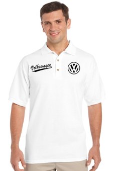Clothing Online Polo Shirt Volkswagen Logo 01 - Putih  