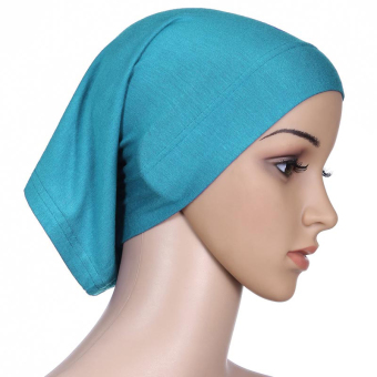 Cocotina Women Islamic Muslim Wear Head Scarf Brief Underscarf Hijab Cover Solid Color Headwrap Bonnet – Acqua  