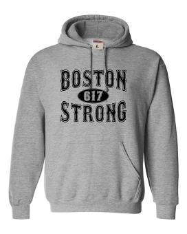 CONLEGO Adult Boston Strong 617 Sweatshirt Hoodie Grey - intl  